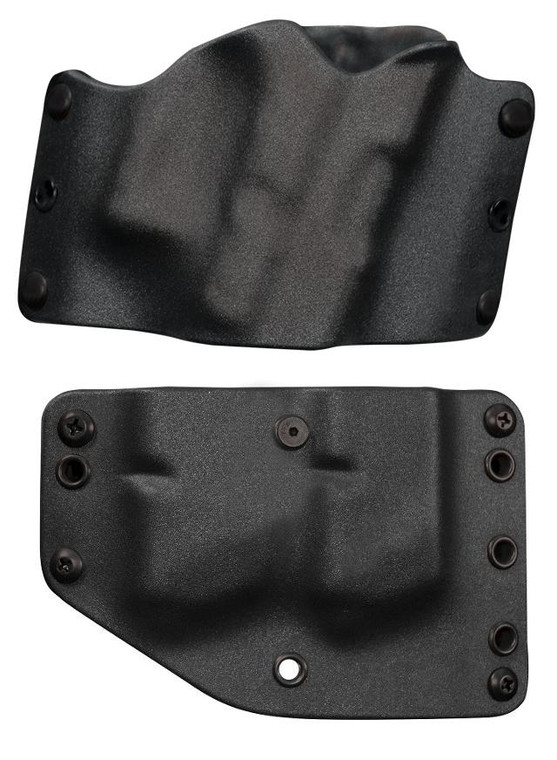 HOLSTER & TWIN MAG COMBO PACK - FITS COMPACT OWB RH BLACK - H60226C
