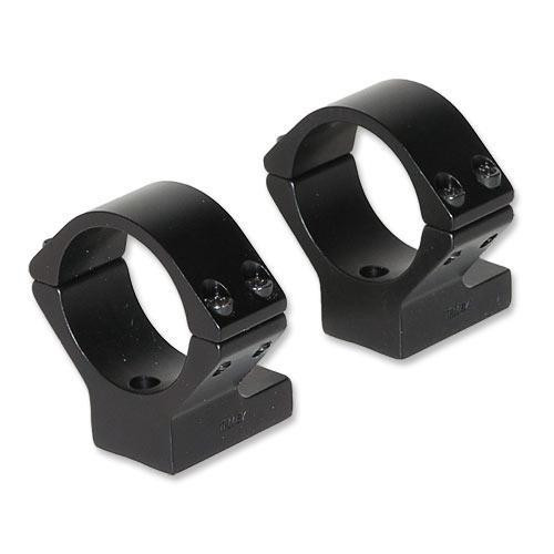 Talley Lightweight Alloy Scope Mounts - Black Anodized - 30mm - Low Knight MK 85 Tikka T3 & Tikka Master - 730714