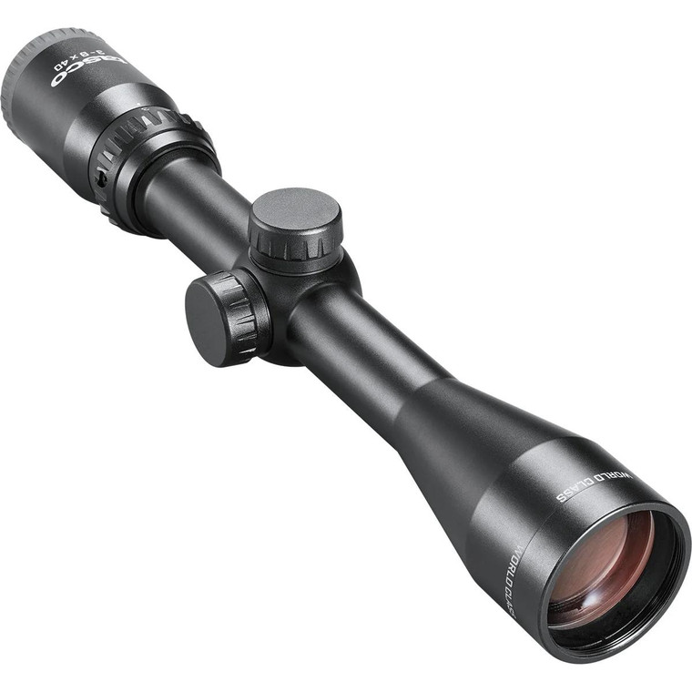 Tasco World Class Rifle Scope 3-9x40 1" SFP 30/30 Reticle Black with Rings - TWC3940 Tasco World Class Rifle Scope 3-9x40 1" SFP 30/30 Reticle Black with Rings - TWC3940