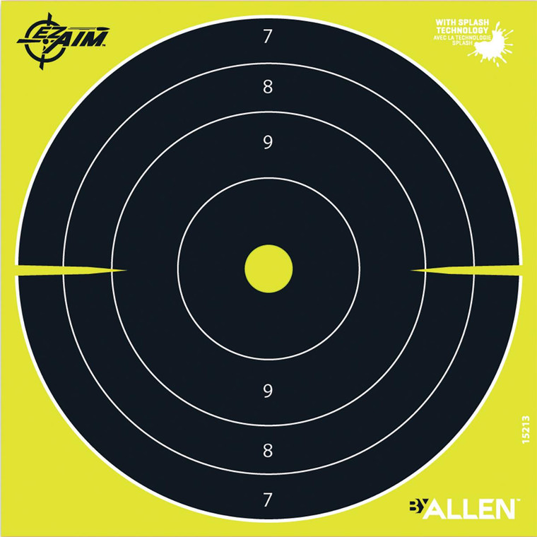 Allen EZ AIM Non-Adhesive Splash Bullseye 8x8- 25/ct - 15213