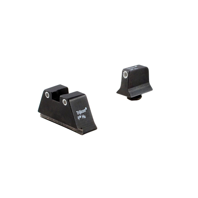 Trijicon Bright & Tough Suppressor Sight Set for Glock Standard Frames Green with White Front Yellow with White Rear - GL201-C-600651