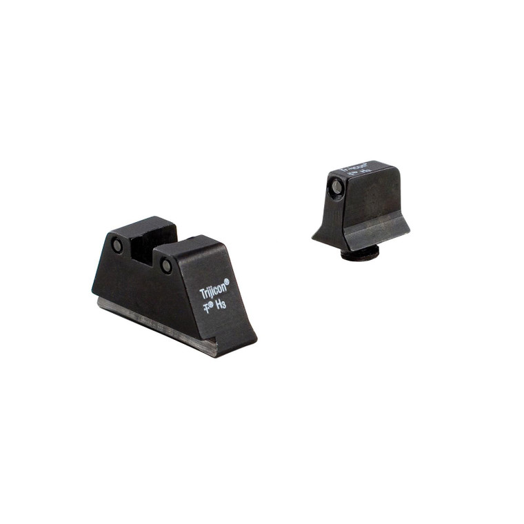 Trijicon Bright & Tough Suppressor Sight Set for Glock Standard Frames Green with Black Front and Rear - GL201-C-600661