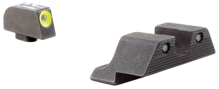 Trijicon HD Night Sight Set for Select Glock Pistols - Yellow Front Outline - GL101Y