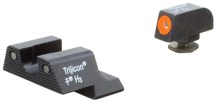 Trijicon HD Night Sight Set - Orange Front Outline for Glock Pistols 42 & 43 - GL113-C-600785