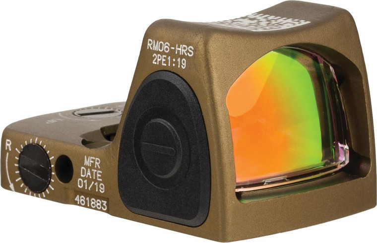 Trijicon RMR HRS Type 2 Red Dot Sight 3.25 MOA Red Dot Coyote Brown - RM06-C-700780