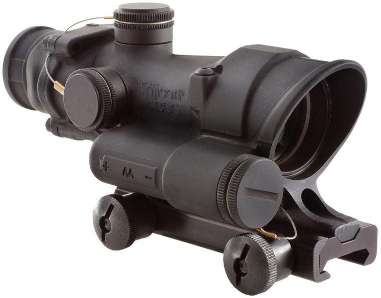 Trijicon ACOG 4x32mm LED Scope - Battery Illuminated Green Horseshoe Dot .223 Ballistic Reticle with TA51 Mount - TA02-D-100392