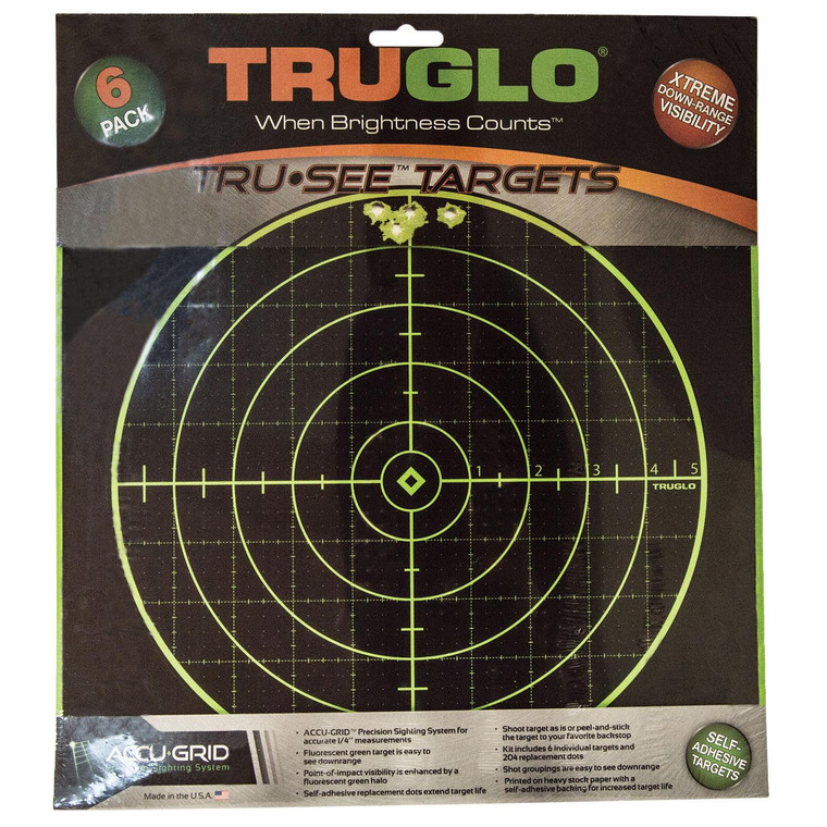 Truglo TRU-SEE Splatter Target 100 Yard 12x12 6/pk - TG10A6 Truglo TRU-SEE Splatter Target 100 Yard 12x12 6/pk - TG10A6