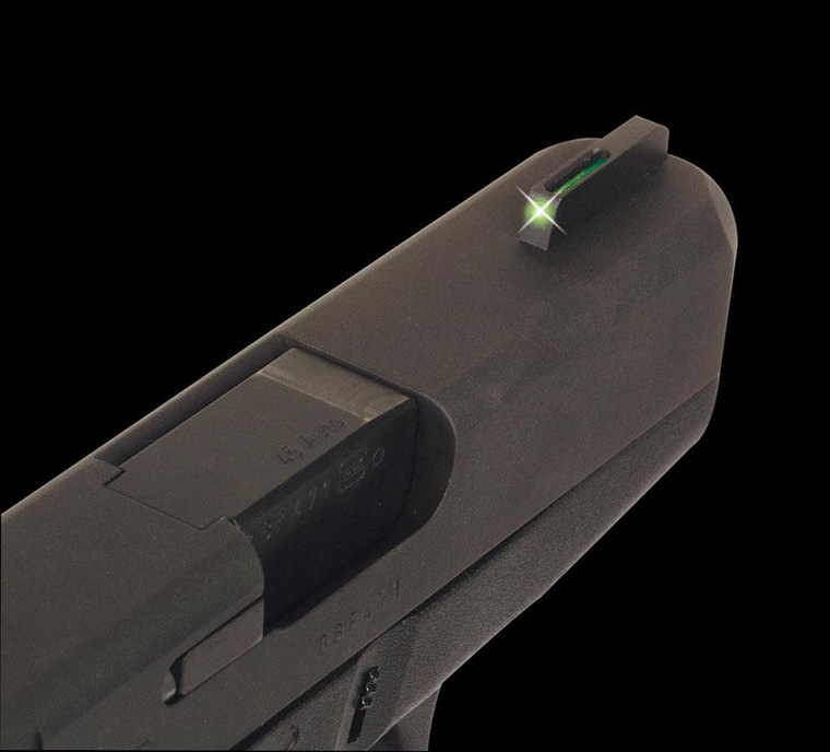 Truglo TFO Tritium/Fiber-Optic Day/Night Sights Fit Ruger (FRONT ONLY) SR9 / SR9C SR40 / SR40C SR45 - Green - TG131RT1