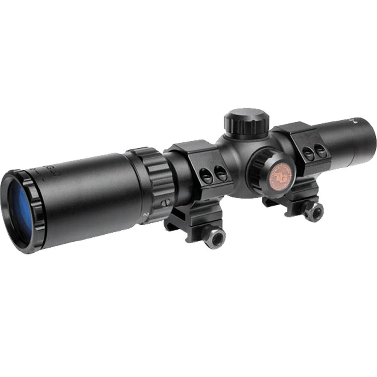 Truglo Tru-Brite 30 Hunter Rifle Scope - 1-4x24mm 30mm CIR Rings Matte Black - TG8514BC
