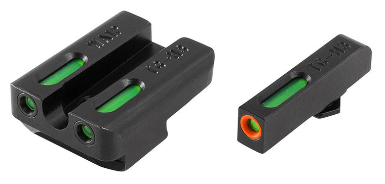 Truglo TFX Pro Tritium/Fiber-Optic Day/Night Sights Fit Taurus Millennium G2|Taurus 709 Slim|Taurus 740 Slim - Orange Outline Front/Rear Green - TG13TA2PC Truglo TFX Pro Tritium/Fiber-Optic Day/Night Sights Fit Taurus Millennium G2|Taurus 709 Slim|Taurus 740 Slim - Orange Outline Front/Rear Green - TG13TA2PC