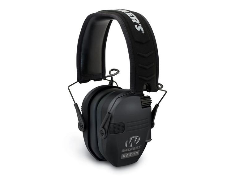 Walker's Game Razor Slim Shooter Folding Ear Muffs-Black - GWP-RSEM