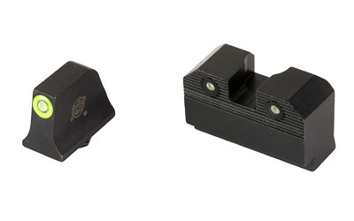 XS Sight Systems R3D 2.0 Suppressor Height Night Sights for Glock 20/21/29/30/30S/37/41 Green Front with Black Rear - GL-R205P-6G