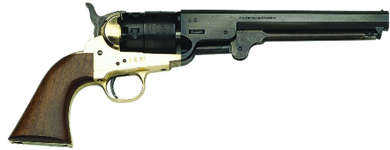 Traditions Fr18511 1851 Navy Black - Powder Revolver Brass 44cal 7.5" Bl - FR18511