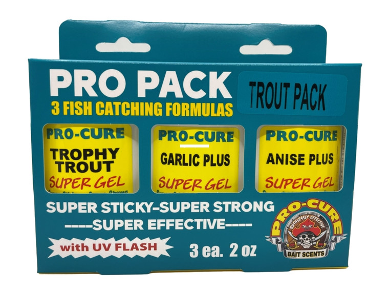 Pro-cure G3-trt Trout Pro Pack 3 - Pack Super Gel (trophy Trout, Anise - G3-TRT
