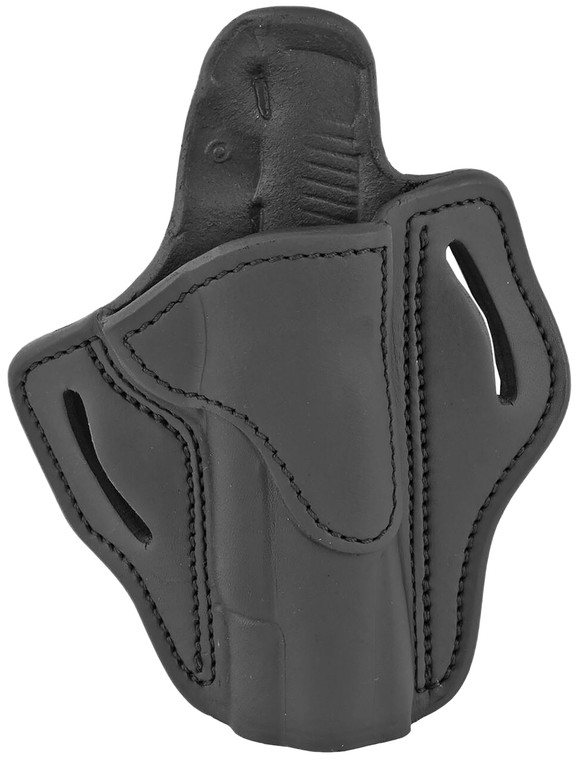 1791 Gunleather BH1SBLR BH1  OWB 01 Stealth Black Leather Belt Slide Fits 45 1911 - BH1SBLR