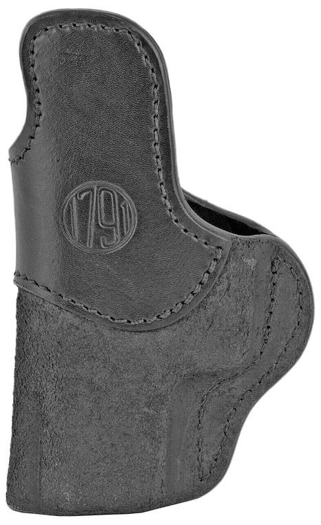 1791 Gunleather RCH4BLKR RCH  IWB Size 04 Black Leather Belt Clip Compatible wGlock 17SW MP ShieldSpringfield XD Right Hand - RCH4BLKR
