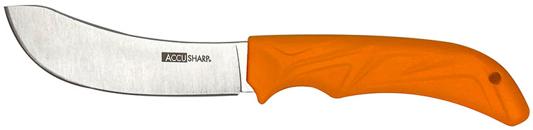 AccuSharp 732C Butcher  4 Fixed Butcher Plain Stainless Steel BladeBlaze Orange Ergonomic AntiSlip Rubber Handle - 732C