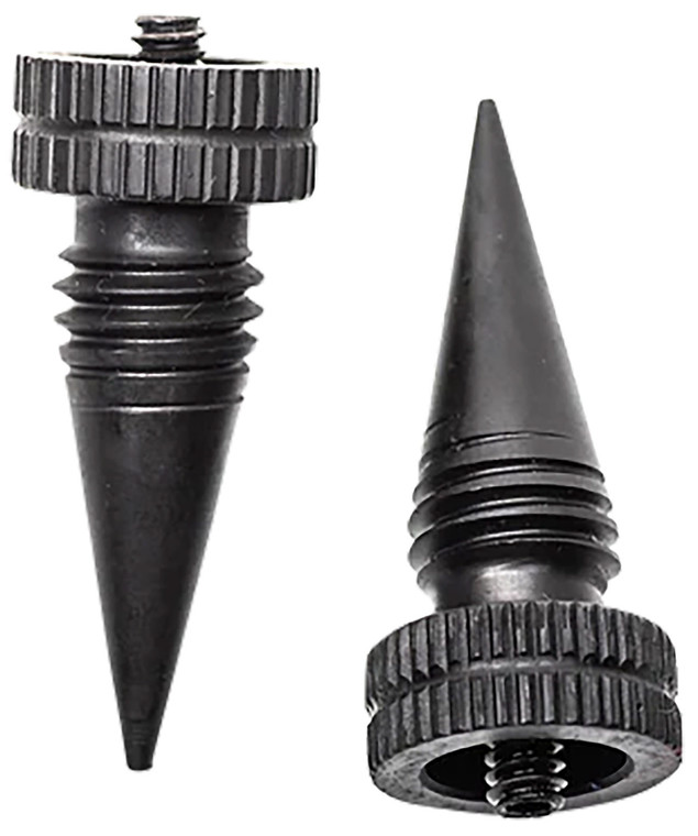 AccuTac LRS0200 LR10 Set Black Oxide Aluminum with Screw On Design for AccuTac Bipod - LRS0200