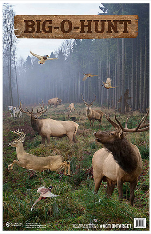 Action Target GSBIGHUNT100 Entertainment  Animals Paper Hanging 23 x 35 100 Per Box - GSBIGHUNT100