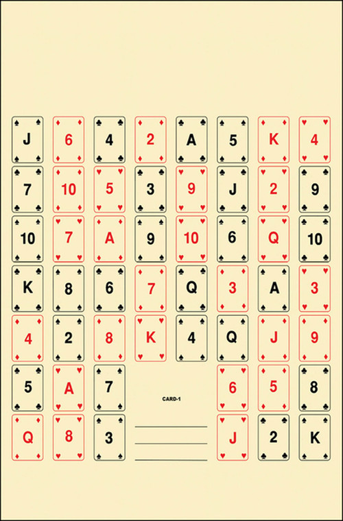 Action Target CARD1100 Entertainment  52 Playing Cards Paper 22.50 x 24 MultiColor 100 Per Box - CARD1100