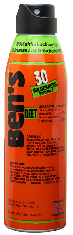 Bens 00067178 30  Odorless Scent 6 oz Aerosol Repels Ticks  Biting Insects Effective Up to 8 hrs - 67178