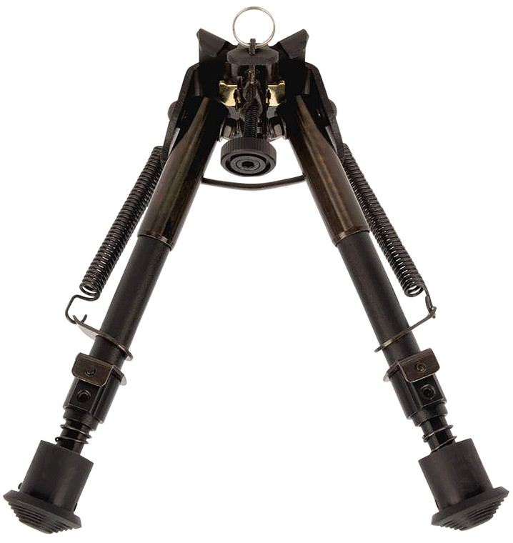 Allen 2207 Bozeman  Rifle Bipod Black Aluminum wSling Swivel Stud Mount Rubber Feet  69 Vertical Adjustment - 2207