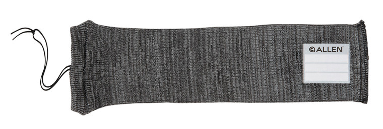 Allen 13170 Stretch Knit Handgun Sock  Gray SiliconeTreated Knit wCustom ID Labeling Holds Handguns 14 L x 3.75 W Interior Dimensions - 13170