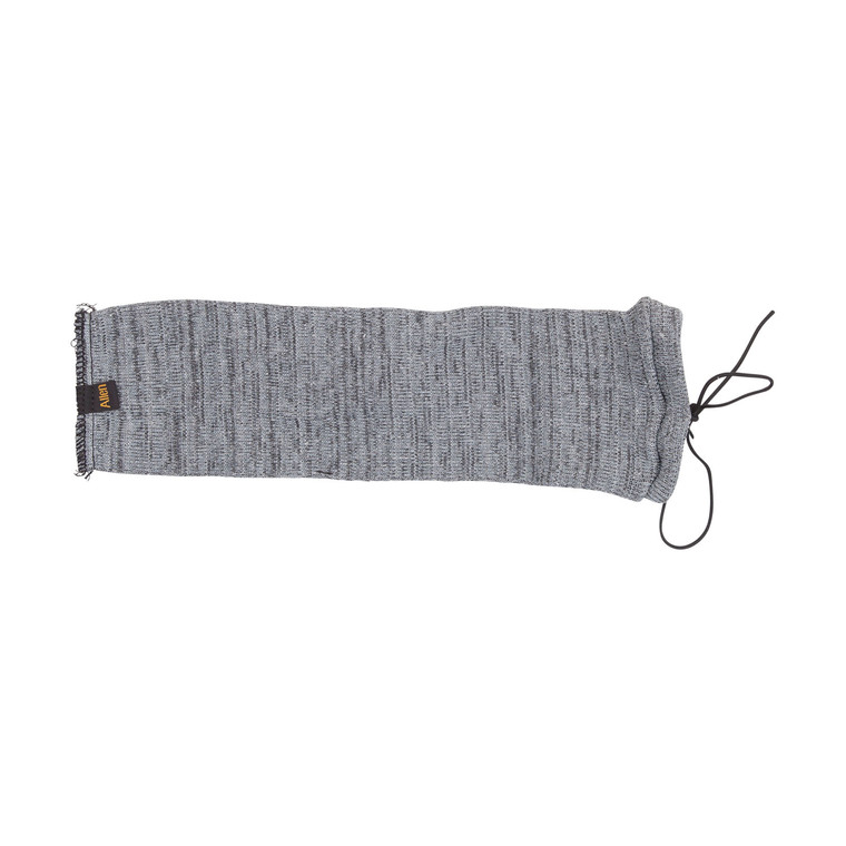 Allen 1314 Knit Handgun Sock  Heather Gray Silicone Treatment Drawstring Closure for Most Handguns up to 14 Long - 1314