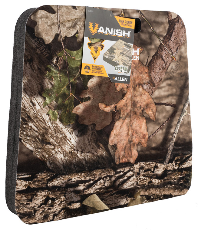 Vanish 5833 Seat Cushion  Mossy Oak BreakUp Country Foam 14 x 13 x 2 - 5833