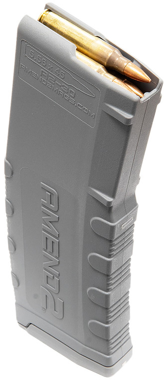 Amend2 556MOD2GRY30 MOD2  30rd 223 Rem5.56x45mm NATO Compatible w AR15M16M4 Gray Polymer - 556MOD2GRY30