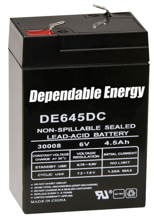 American Hunter DE30052 HR Rechargeable Battery  6 Volt 4.5 AMP - DE30052
