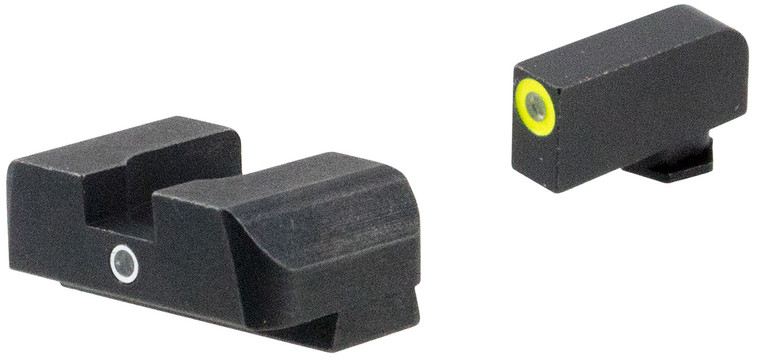 AmeriGlo GL5301 iDot Sight  Set for Glock  Green Tritium LumiGreen Outline Front SightGreen Tritium Rear Sight - GL5301