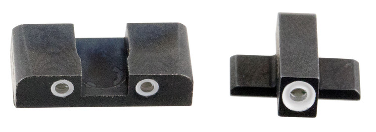 AmeriGlo SG161 Classic Tritium Sight Set for Sig Sauer  Green Tritium White Outline Front SightGreen Tritium White Outline Rear Sight - SG161