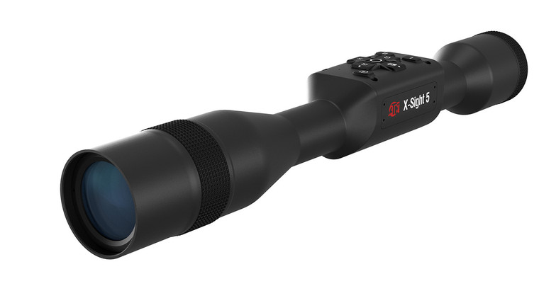 ATN DGWSXS5255P XSight 5 Night Vision Rifle Scope Black Anodized 525x 30mm Tube Gen 5 Smart Mil Dot Reticle - DGWSXS5255P