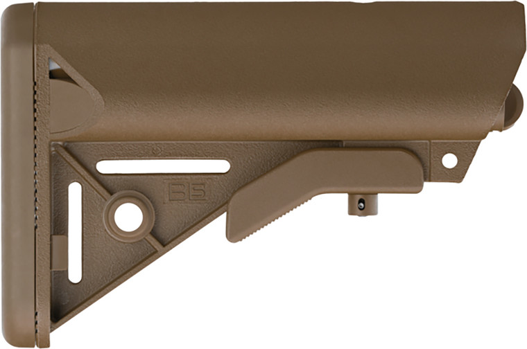 B5 Systems SOP1076 Enhanced SOPMOD Coyote Brown Synthetic for ARPlatform with MilSpec Receiver Extension Tube Not Included - SOP1076