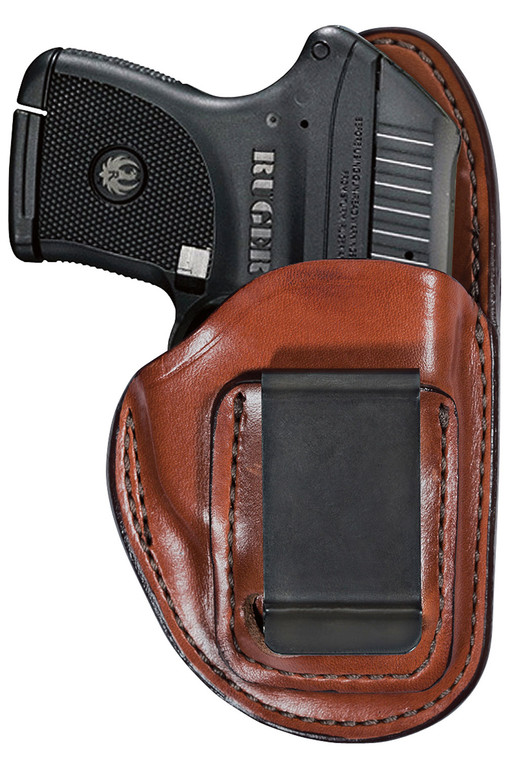 Bianchi 19235 100 Professional  IWB Size 11 Tan Leather Belt Clip Compatible wGlock 1923Ruger Security9 Belt 1.75 Wide Left Hand - 19235