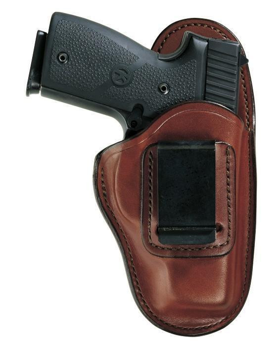Bianchi 19238 100 Professional  Size 14 IWB Leather Tan Belt Clip Fits Browning HiPowerRuger SRColt 1911 Government Right Hand - 19238