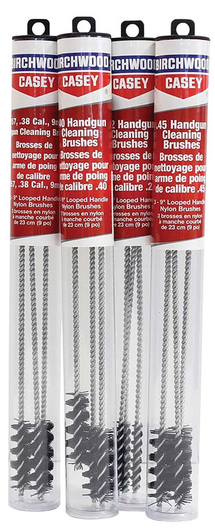 Birchwood Casey 41210 Cleaning Brushes Handgun Looped 9mm35738380 9 Nylon 3 Pack - 41210