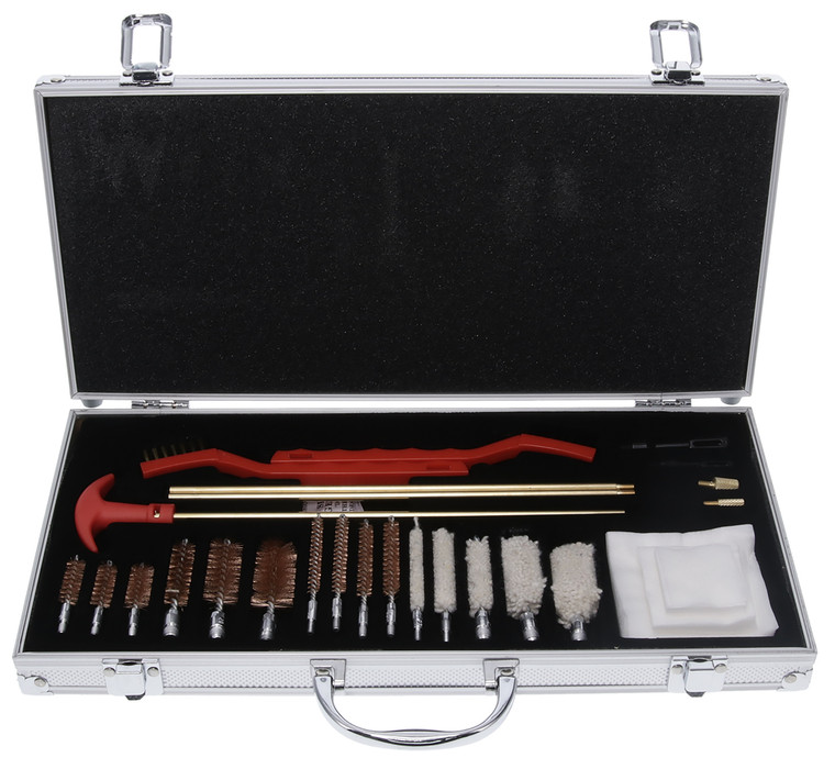 Birchwood Casey PGCK Premium Cleaning Kit MultiCaliber27 Pieces Silver - PGCK