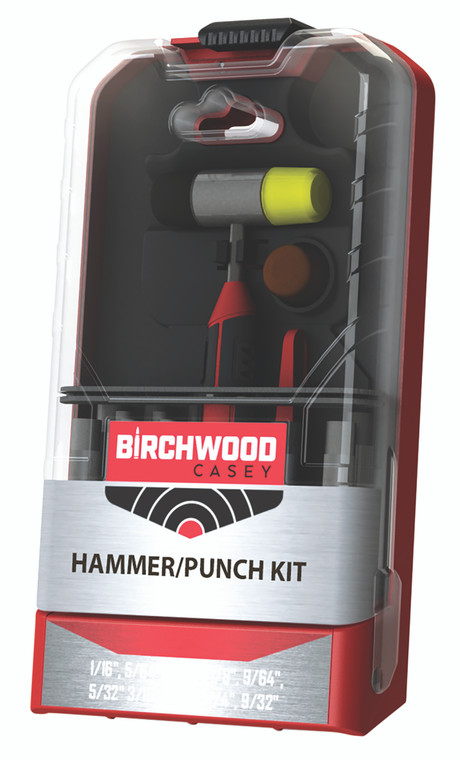 Birchwood Casey ARPNCHHMKIT Hammer  Punch Kit  BlackRed AR Platform Firearm 19 Pieces - ARPNCHHMKIT