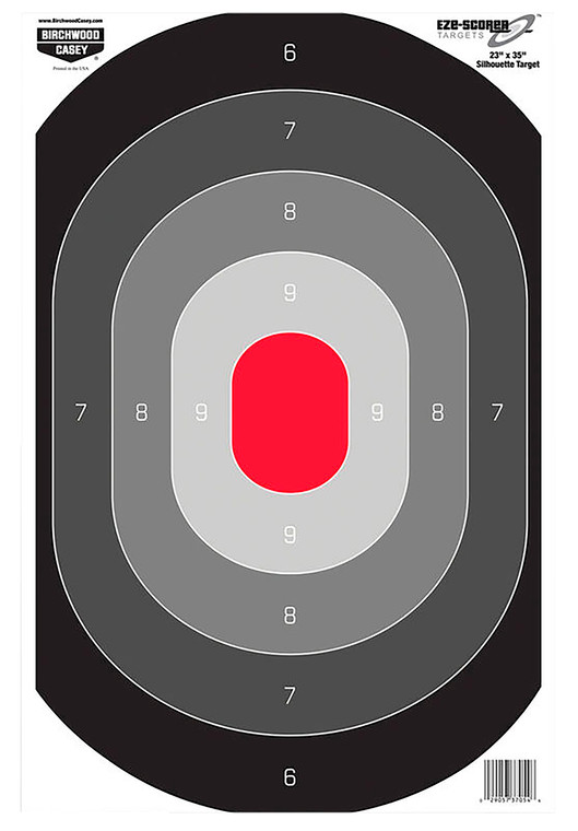 Birchwood Casey 37054 EZEScorer  Silhouette Paper Target 23 x 35 100 Per Pkg - 37054