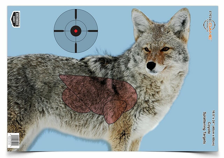 Birchwood Casey 35405 Pregame  Coyote Paper Hanging Rifle 16.50 x 24 Impact Enhancement Yes 3 Per Pkg - 35405
