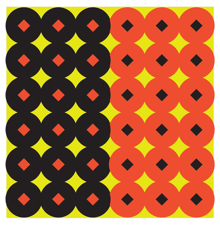 Birchwood Casey 34117 ShootNC Reactive Target SelfAdhesive Paper Circle wDiamond Center 432 Pasters - 34117