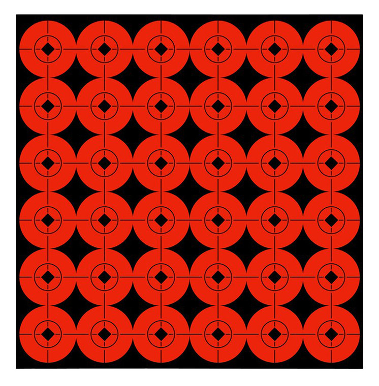 Birchwood Casey 33901 Target Spots  SelfAdhesive Paper BlackOrange 1 Bullseye 360 Pack - 33901