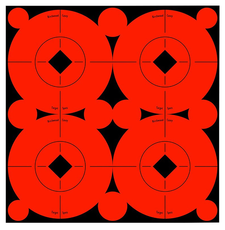 Birchwood Casey 33903 Target Spots  SelfAdhesive Paper BlackOrange 3 Bullseye 40 Pack - 33903