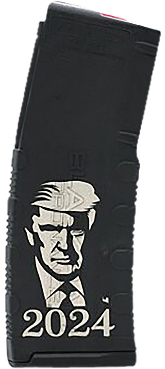 Black Rain Ordnance  Magazine  30rd 223 Rem 5.56 NATO Trump 2024 Engraving Fits AR15 Black Polymer - MAG30TRUMP2024
