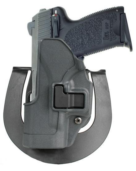 Blackhawk 413514BKR Serpa CQC Sportster OWB Size 14 Gun Metal Gray Polymer Paddle Fits HK USP Right Hand - 413514BKR