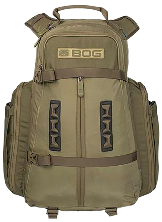 BogPod 1159182 Kinetic Hunting Day Pack Lightweight made of Tear Resistant Nylon with OD Green Finish YKK Zipper Rain Cover  Removeable GunBow Boot - 1159182