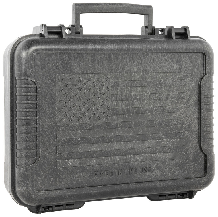 Outdoor Connection 10017 Molded Pistol Case  11 Long Black wUS Flag Polypropylene - 10017 Outdoor Connection 10017 Molded Pistol Case  11 Long Black wUS Flag Polypropylene - 10017
