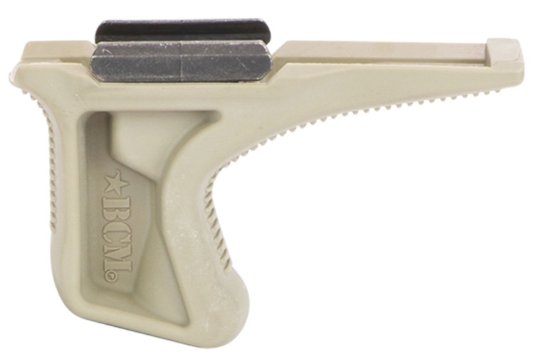 BCM KAG1913FDE BCMGunfighter Kinesthetic Angled Grip Made of Polymer With Flat Dark Earth Textured Finish for Picatinny Rail - KAG1913FDE